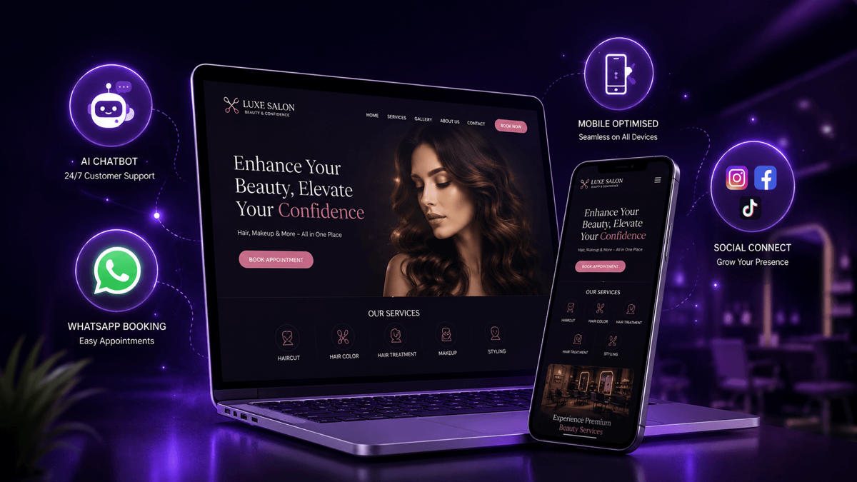 Featured image for: Free Website for Salon Business: The Complete 2026 Guide
